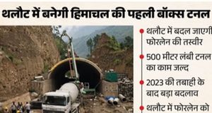 थलौट में बन रही है हिमाचल की पहली बॉक्स टनल, 2023 की आपदा के बाद अब बदलेगी फोरलेन की तस्वीर